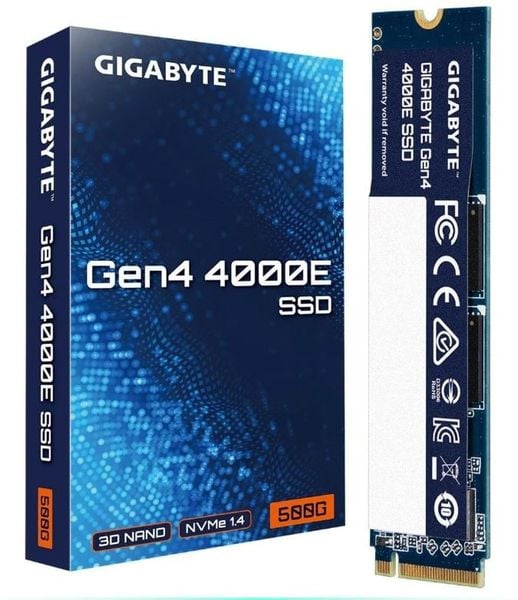 SSD GIGABYTE Gen4 4000E 500GB - 3D NAND M.2 NVMe PCIe Gen4.0x4