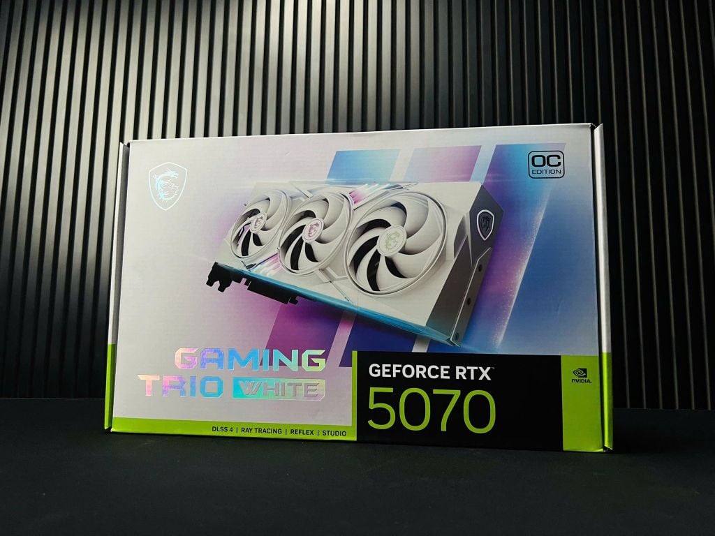 (NEW) MSI GeForce RTX 5070 12G GAMING TRIO OC WHITE GDDR7