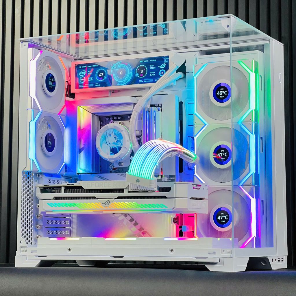 CASE LIAN O11 VISION COMPACT - WHITE (CHƯA KÈM FAN)