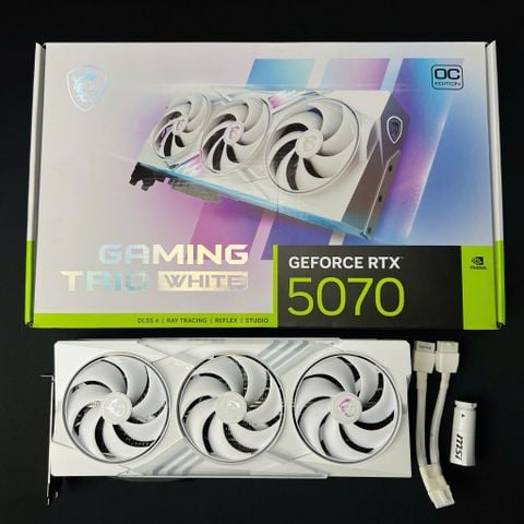 (NEW) MSI GeForce RTX 5070 12G GAMING TRIO OC WHITE GDDR7