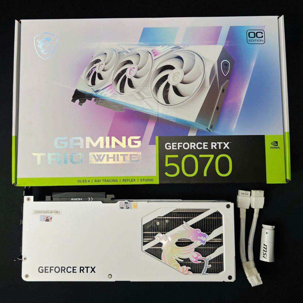 (NEW) MSI GeForce RTX 5070 12G GAMING TRIO OC WHITE GDDR7