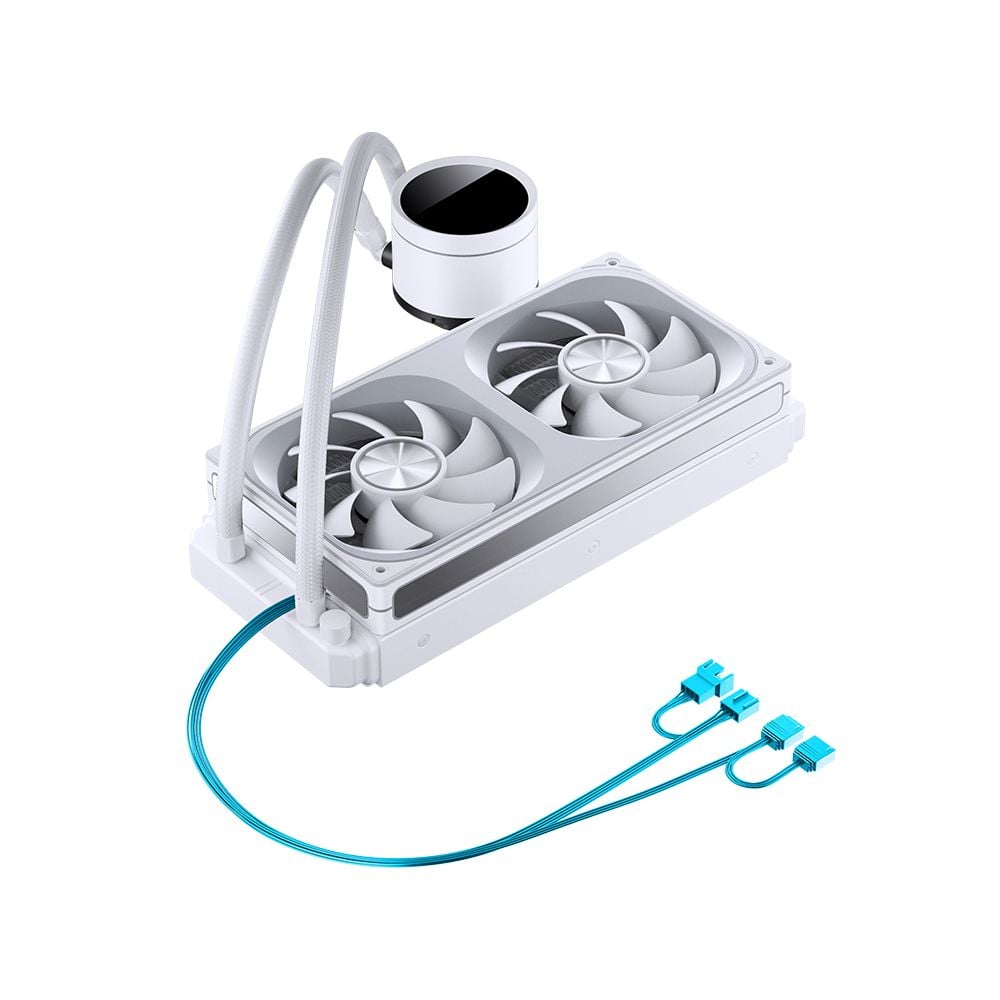 TẢN NHIỆT NƯỚC AIO JONSBO TH-240 WHITE (ARGB - HIỂN THỊ NHIỆT ĐỘ) NEW