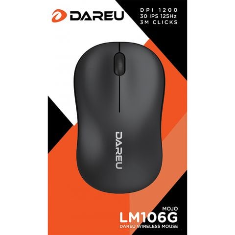 Chuột Không Dây Dare-U LM106G - Đen NEW