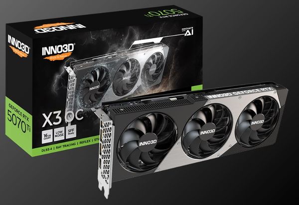 (NEW) INNO3D GeForce RTX 5070Ti 16G X3 GDDR7 DLSS 4