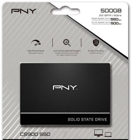 SSD 500GB PNY CS900 2.5-Inch SATA III NEW