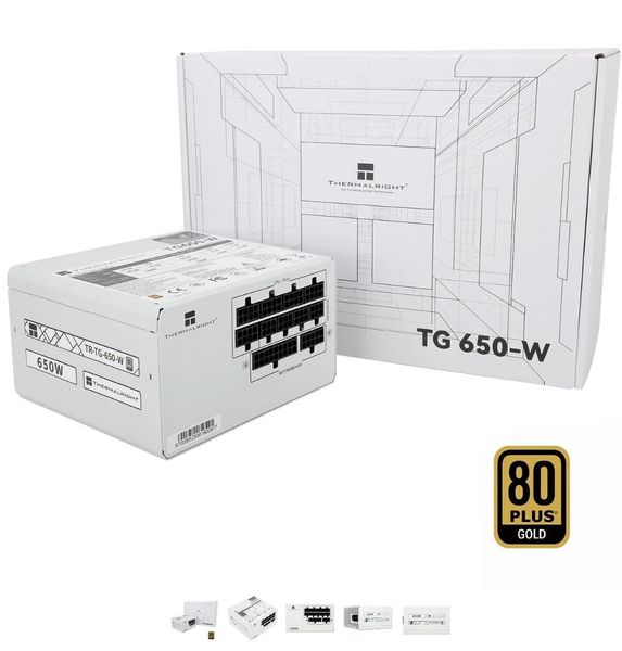 NguồnThermalright TG650 White | 650W, 80 Plus Gold, Full Modular NEW