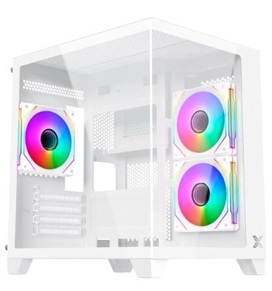 CASE XIGMATEK AQUA M NANO 3GF WHITE NEW