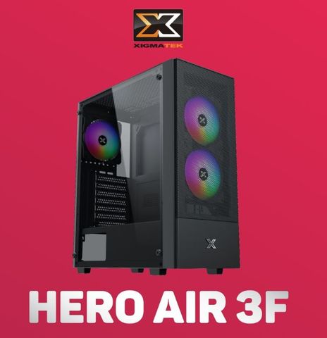 CASE XIGMATEK HERO AIR 3F (TẶNG 3 FAN RGB) NEW