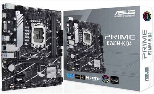 MAINBOARD ASUS PRIME B760M-K D4 ( LGA1700 / m-ATX / 2xDDR4 )