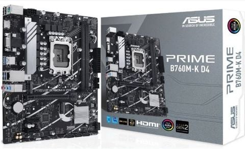MAINBOARD ASUS PRIME B760M-K D4 ( LGA1700 / m-ATX / 2xDDR4 )