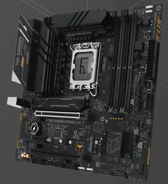 MAINBOARD B760M-E ASUS TUF GAMING DDR4 NEW