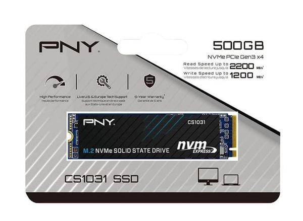 SSD PNY CS1031 500GB M.2 2280 PCIE NVME GEN 3X4 NEW