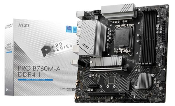 MAINBOARD MSI PRO B760M-A DDR4 II ( LGA1700 / M-ATX / 4XDDR4 ) NEW