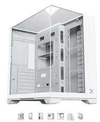 CASE XIGMATEK OCEAN ARTIC ATX - WHITE (VIEW 3 GÓC) CHƯA KÈM FAN