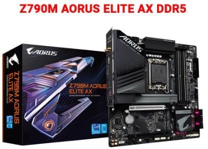 MAINBOARD GIGABYTE Z790M AORUS ELITE AX WIFI 6E DDR5