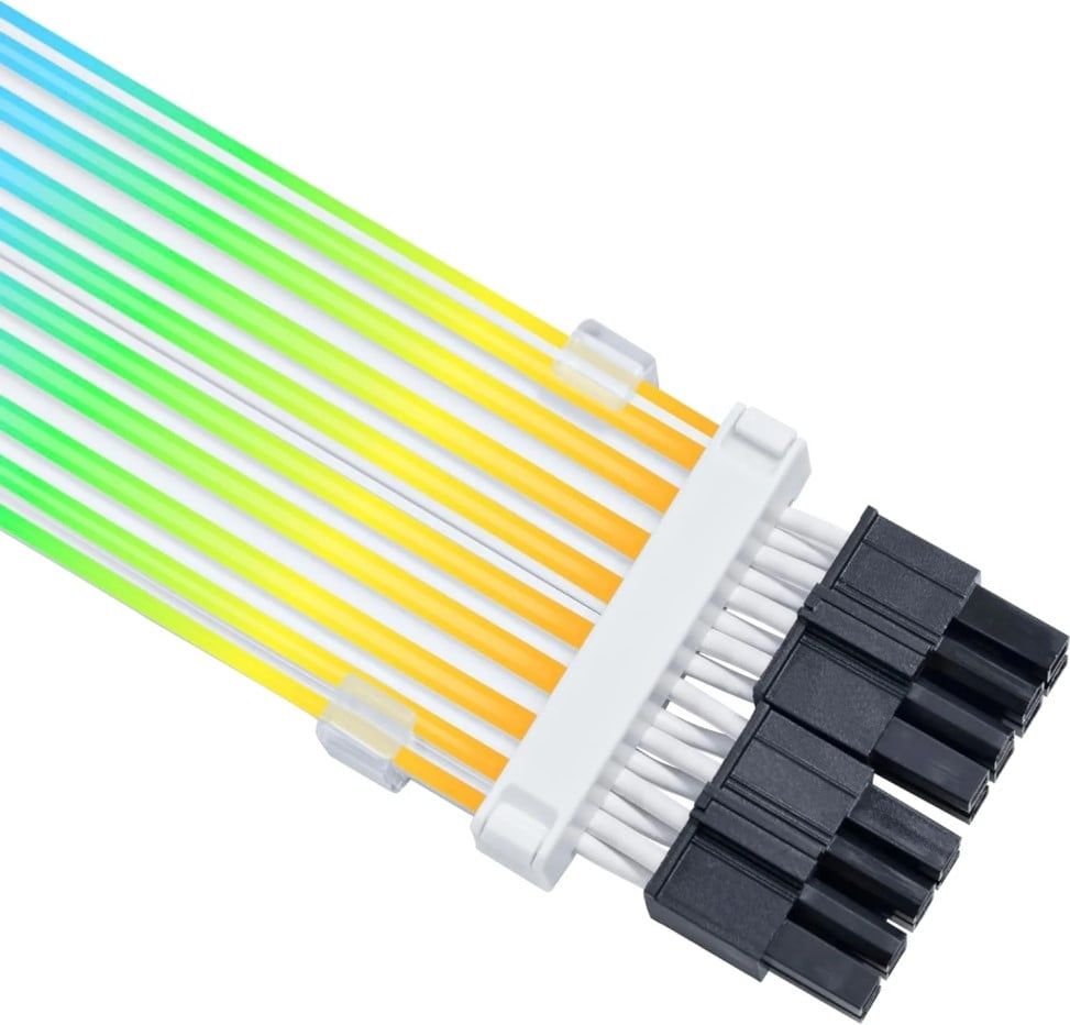 DÂY NGUỒN NỐI DÀI  LIAN LI STRIMER WIRELESS 2x8-PIN CPU ARGB (DÂY NGUỒN CPU) NEW