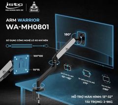 TAY NÂNG - GIÁ ĐỠ (ARM) MÀN HÌNH WARRIOR WA-MH0801 NEW