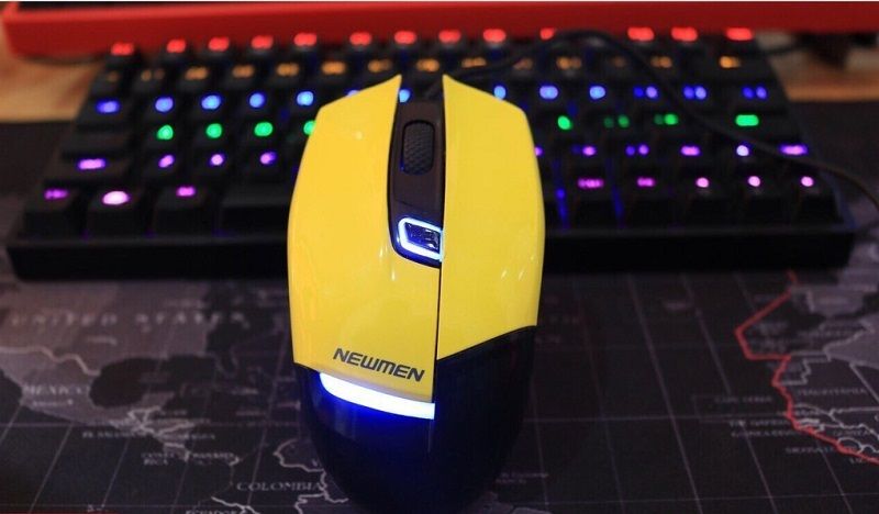 CHUỘT NEWMEN G10 GAMING VÀNG + ĐEN NEW
