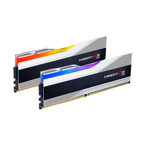 RAM 32GB (2X16GB) 6400MHZ G.SKILL TRIDENT Z RGB SILVER DDR5 NEW