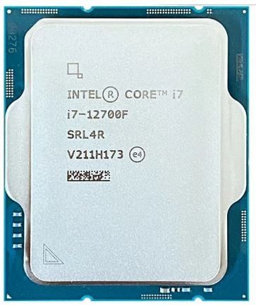 CPU Intel Core i7 12700F 4.9GHz, 12 Cores 20 Threads TRAY