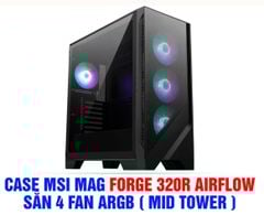 CASE MSI MAG FORGE 320R AIRFLOW + 4 FAN ARGB