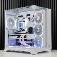 CASE XIGMATEK OCEAN ARTIC ATX - WHITE (VIEW 3 GÓC) CHƯA KÈM FAN