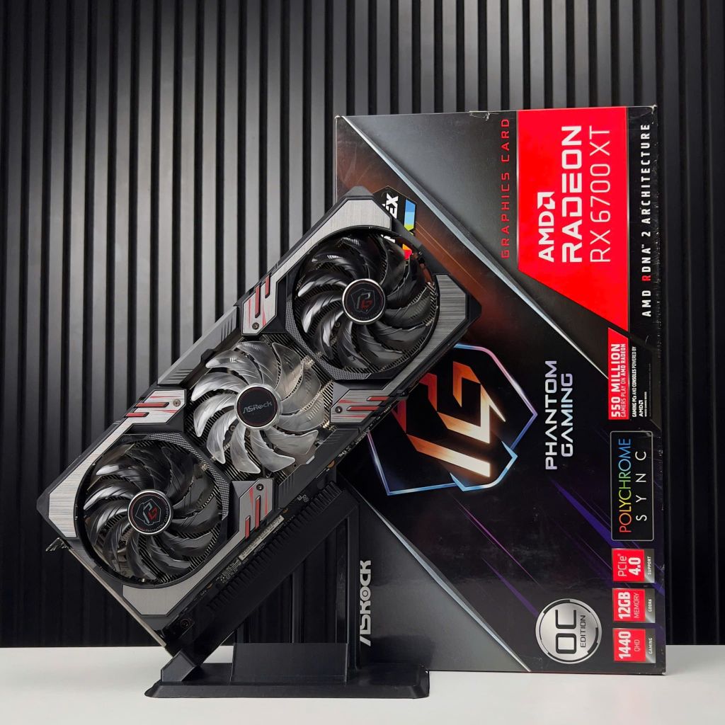 (2ND) VGA ASROCK RX 6700XT 12GB PHANTOM GAMING D OC