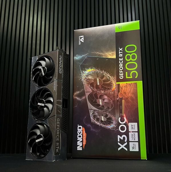 (NEW) VGA INNO3D RTX 5080 16G X3 OC GDDR7 DLSS 4