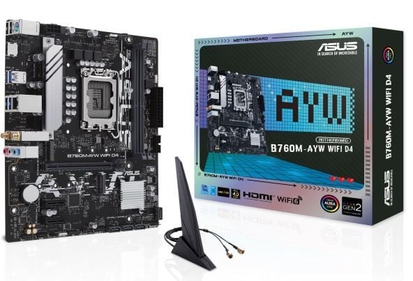 MAINBOAR ASUS B760M-AYW WIFI 6 DDR4 NEW