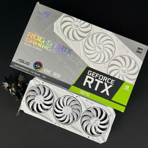 (2ND) VGA ASUS ROG STRIX RTX 3070 WHITE OC EDITION