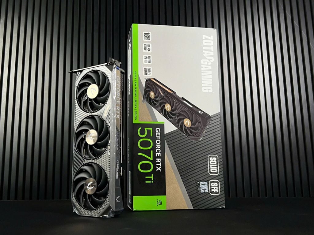 (NEW) VGA ZOTAC GAMING GeForce RTX 5070Ti 16G SOLID SFF OC GDDR7