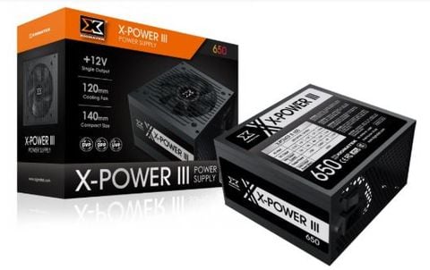 NGUỒN XIGMATEK X-POWER III 650 - 600W ( 85% EFFICIENCY - EN45990 ) NEW