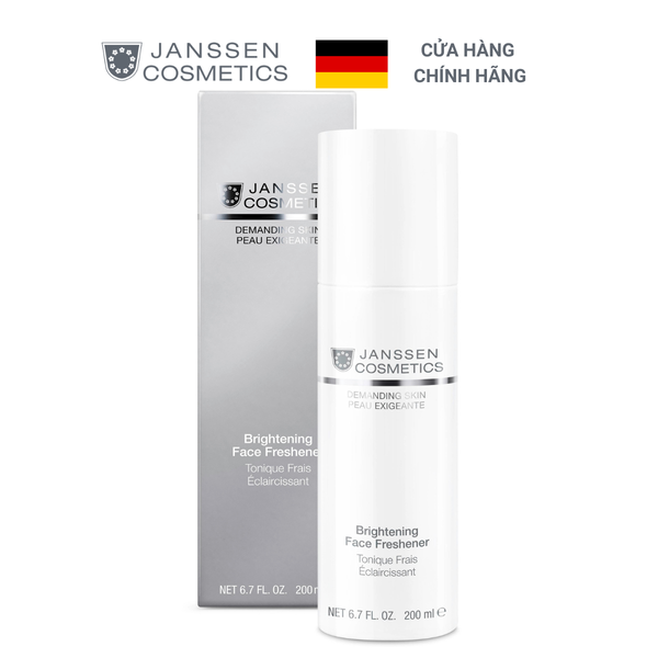 Nước cân bằng (toner) trắng sáng da, chống lão hoá - Janssen Cosmetics Brightening Face Freshener 200ml