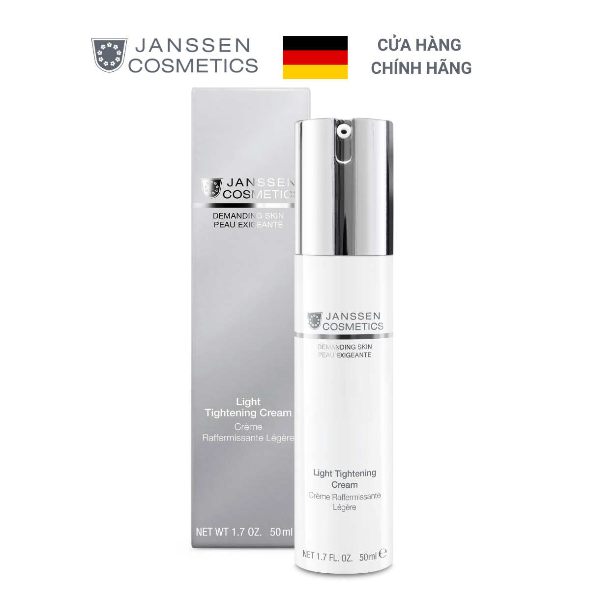 Kem săn chắc, sáng da lão hoá sớm Janssen Cosmetics Light Tightening Cream 50 ml