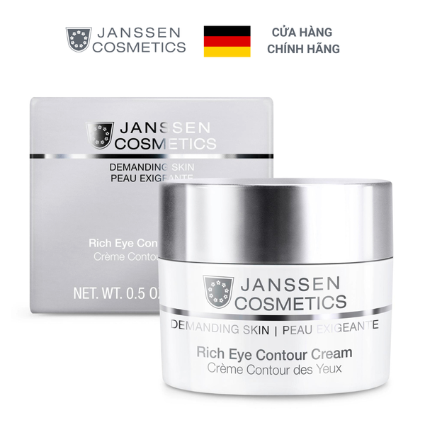 Kem mắt chống nhăn, giảm quầng thâm, chống lão hoá Janssen Cosmetics Rich Eye Contour Cream 15ml