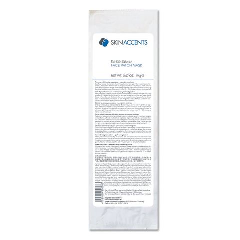  Mặt nạ trắng sáng da - skin accents face patch mask "fair skin solution" 