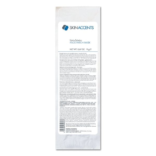 Giải pháp giúp da căng mọng (giữ ẩm cho da) - Inspira Face Patch Mask 