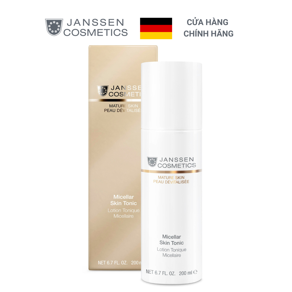  Nước cân bằng (toner) dành cho da lão hóa Janssen Cosmetics Micellar Skin Tonic 200ml 