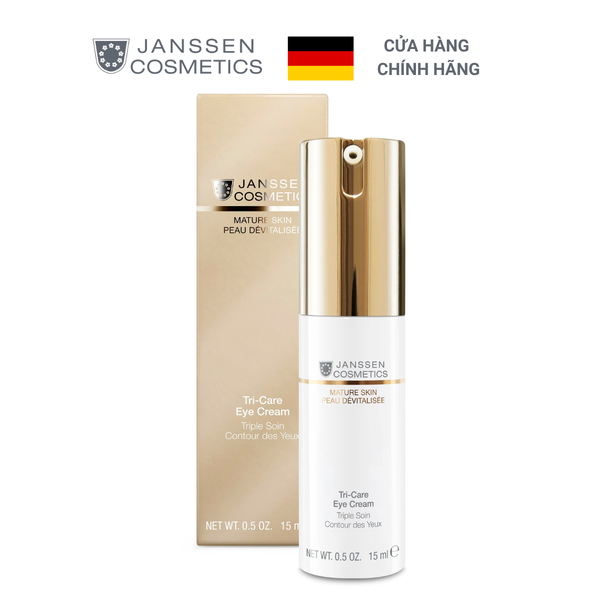 Kem chống lão hoá, chống nhăn vùng mắt - Janssen Cosmetics Tri-Care Eye Cream 15ml SKU:1160