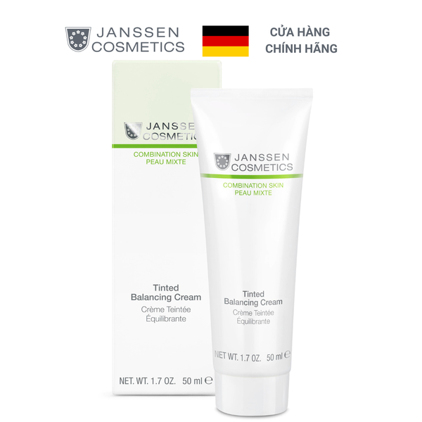 Kem dưỡng da và che khuyết điểm da hỗn hợp - Janssen Cosmetics Tinted Balancing Cream 50ml