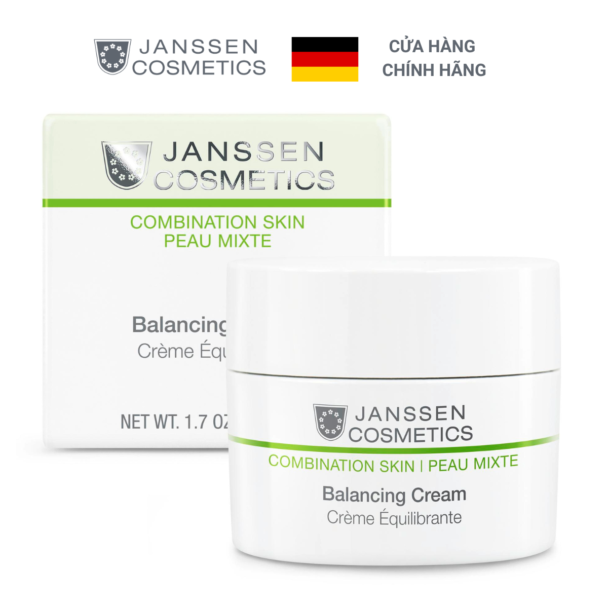 Kem dưỡng cân bằng cho da hỗn hợp - Janssen Cosmetics Balancing Cream 50ml