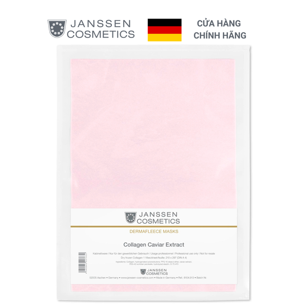 Mặt nạ Collagen lông cừu trứng cá Janssen Cosmetics Dermafleece Mask Collagen Caviar Extract SKU:8104.913