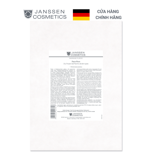 Mặt nạ massage Janssen Cosmetics Massage Fleece Face Pure