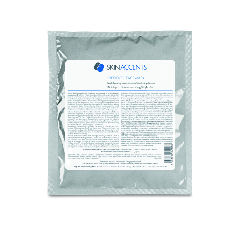 Mặt nạ dưỡng ẩm, sáng da - inspira hydrogel face mask