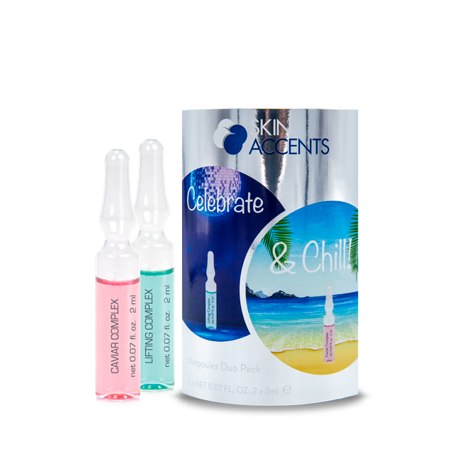  Celebrate & chill ampoules duo pack - bộ đôi tinh chất cho da rạng rỡ tức thì 
