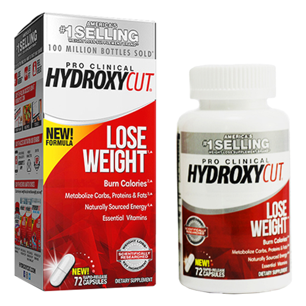 Viên giảm cân đốt cháy calo - hydroxy pro clinical 72ct us