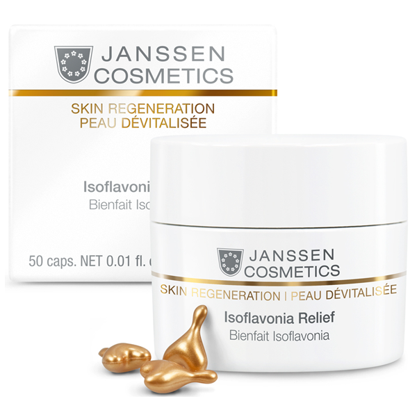 Viên nang tái tạo và khôi phục tế bào da - janssen cosmetics isoflavonia relief 50 viên