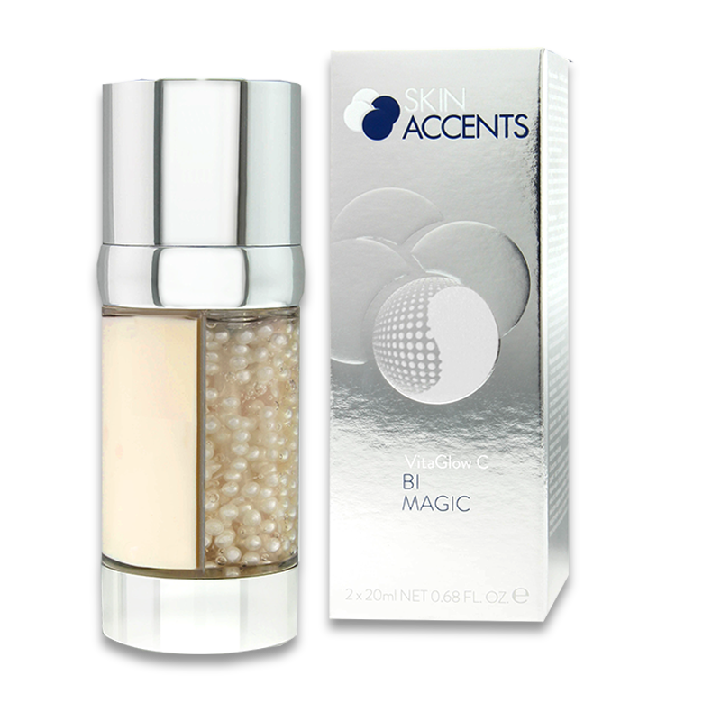  Kem + serum ngọc trai chống lão hóa da - bi magic "vitaglow c+" 2x20ml 