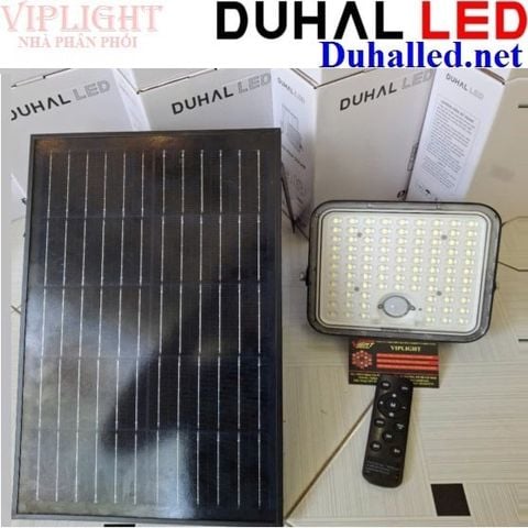  Đèn Pha Năng Lượng Mặt Trời Solar Led 100w Duhal AJN1100 (Tích Hợp Cảm Biến Chuyển Động _ Sensor) 
