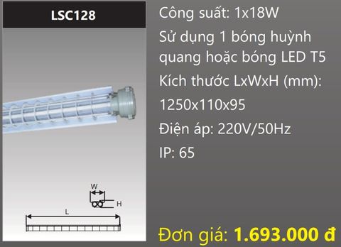  BỘ ĐÈN CHỐNG CHÁY NỔ DUHAL LSC128 